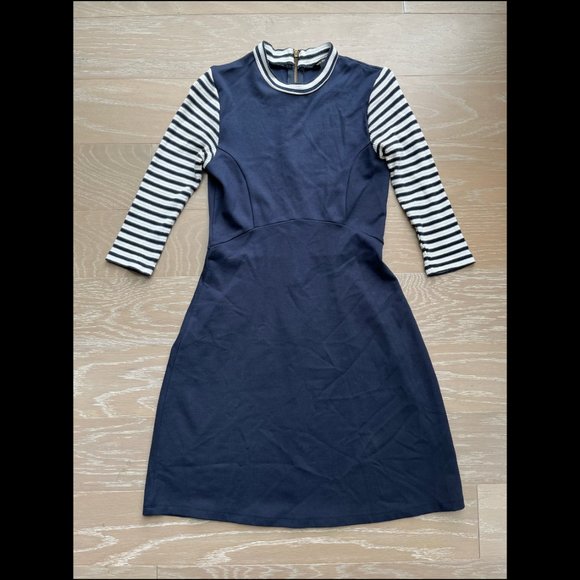 River Island Navy and White Dress (size UK 8, Eur 34) - Picture 1 of 2